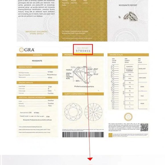 Petite Certified 0.30ctw Moissanite Ring - 18k Yellow Gold - Picture 5 of 7